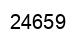 Number 24659 black image