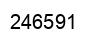 Number 246591 black image
