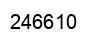 Number 246610 black image