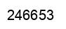 Number 246653 black image
