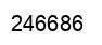 Number 246686 black image