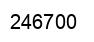 Number 246700 black image