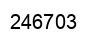 Number 246703 black image