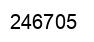 Number 246705 black image