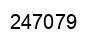 Number 247079 black image