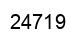 Number 24719 black image