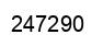 Number 247290 black image