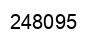 Number 248095 black image