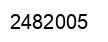 Number 2482005 black image