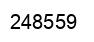 Number 248559 black image