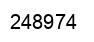 Number 248974 black image