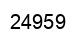 Number 24959 black image