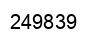 Number 249839 black image