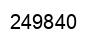 Number 249840 black image