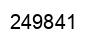 Number 249841 black image
