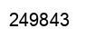 Number 249843 black image