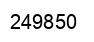 Number 249850 black image