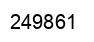 Number 249861 black image
