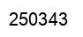Number 250343 black image