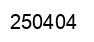 Number 250404 black image