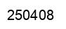 Number 250408 black image