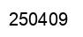 Number 250409 black image