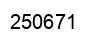 Number 250671 black image