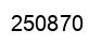 Número 250870 imagen negro