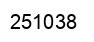 Number 251038 black image