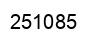 Number 251085 black image