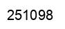 Number 251098 black image