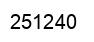 Number 251240 black image