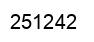 Number 251242 black image