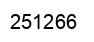 Number 251266 black image