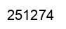 Number 251274 black image