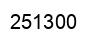 Number 251300 black image
