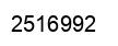 Number 2516992 black image