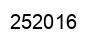 Number 252016 black image