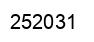 Number 252031 black image