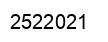 Number 2522021 black image