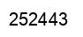 Number 252443 black image