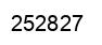 Number 252827 black image