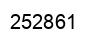 Number 252861 black image