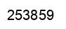 Number 253859 black image