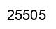 Number 25505 black image