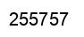 Number 255757 black image