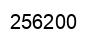 Number 256200 black image