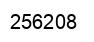 Number 256208 black image
