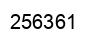 Number 256361 black image