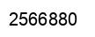 Number 2566880 black image